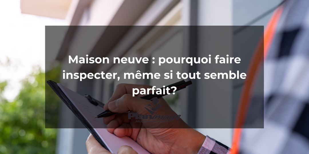 Maison neuve : pourquoi faire inspecter, même si tout semble parfait?